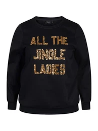 Mikina 'CHRISTMAS' zlatá / černá