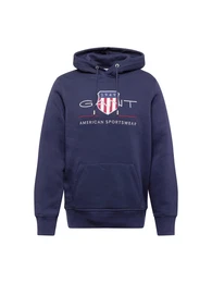 Sweatshirt marine / hellgrau / rot / wei