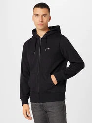 Gant Sweatjacke Regular Shield Full Zip Hoodie (2007059) schwarz