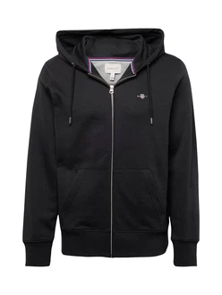 Gant Sweatjacke Regular Shield Full Zip Hoodie (2007059) schwarz