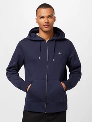 Gant Sweatjacke Regular Shield Full Zip Hoodie (2007059) Blau