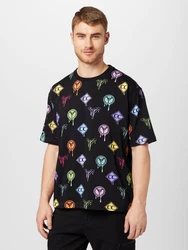 Carlo Colucci T-Shirt mischfarben/schwarz