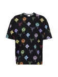 Carlo Colucci T-Shirt mischfarben/schwarz