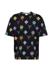 Carlo Colucci T-Shirt mischfarben/schwarz