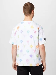 Carlo Colucci T-Shirt hellgrn/lila/orange/wei