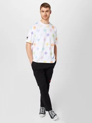 Carlo Colucci T-Shirt hellgrn/lila/orange/wei