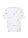 Carlo Colucci T-Shirt hellgrn/lila/orange/wei