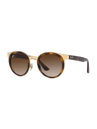 Sonnenbrille dunkelbraun / gold