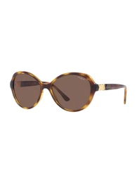 Sonnenbrille hellbraun / schwarz