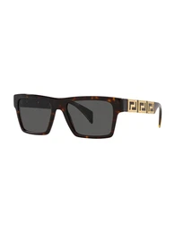 Sonnenbrille dunkelbraun / gold / schwarz