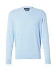 bugatti Rundhalspullover Hellblau/Blau