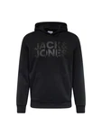 JACK & JONES Sweatshirt CORP Logo Hoodie schwarz