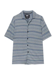 Hemd hellblau / schwarz / wei