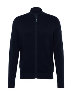 bugatti Strickjacke 7600-95512 mit modernem Stehkragen