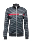GUESS Sportsweatjacke KORBIN rot/schwarz/weiß