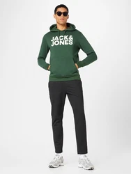 JACK & JONES Sweatshirt CORP Logo Hoodie grn/wei