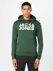 JACK & JONES Sweatshirt CORP Logo Hoodie grn/wei