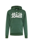 JACK & JONES Sweatshirt CORP Logo Hoodie grn/wei