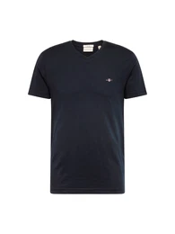 T-Shirt navy / dunkelrot / schwarz / silber