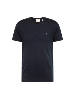 GANT T-Shirt V-Neck Slim Fit SLIM SHIELD V-NECK T-SHIRT navy/dunkelrot/schwarz/silber