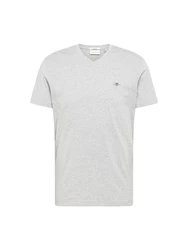 GANT T-Shirt V-Neck Slim Fit SLIM SHIELD V-NECK T-SHIRT navy/graumeliert/kirschrot/wei