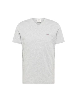 GANT T-Shirt V-Neck Slim Fit SLIM SHIELD V-NECK T-SHIRT navy/graumeliert/kirschrot/wei