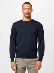 Gant Strickpullover Classic C-Neck navy