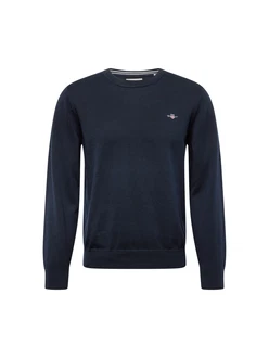 Gant Strickpullover Classic C-Neck navy