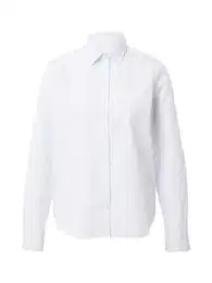Bluza pastelno plava / bijela