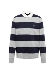 Sweatshirt dunkelblau / graumeliert / silber / wei