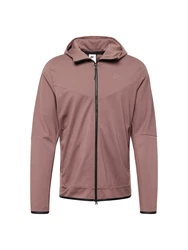 Nike Sportswear Sweatjacke 'Tech Fleece' rostbraun/schwarz