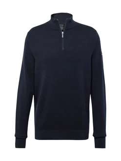 bugatti Pullover Troyer marine/navy/schwarz