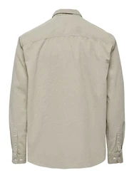 ONLY & SONS Blusenshirt ONSALP RLX 2PKT WASHD CORD LS SHIRT camel