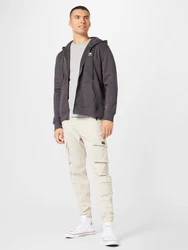 ALPHA INDUSTRIES Sweatjacke dunkelgrau/weiß