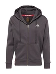 ALPHA INDUSTRIES Sweatjacke dunkelgrau/weiß