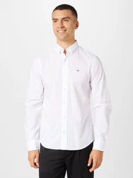 GANT Hemd Langarmhemd navy/karminrot/silber/offwhite
