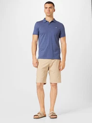 GANT Poloshirt Regular Shield Pique Polo royalblau/hellgrau/rot/weiß