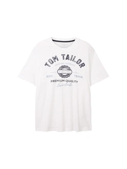 TOM TAILOR Men + T-Shirt indigo/schwarz/weiß TOM TAILOR Men + T-Shirt indigo/schwarz/weiß
