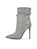 Šedé Elegantní Kotníkové Boty s Podpatkem image