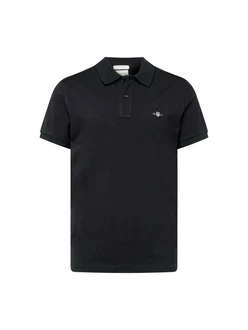GANT Poloshirt Regular Shield Pique Polo navy/schwarz/silber/wei