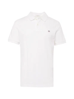 GANT Poloshirt Regular Shield Pique Polo weiß