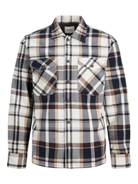 Plus Hemd 'Eddie' beige / braun / schwarz / wei