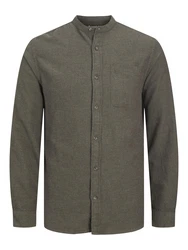 JACK & JONES Hemd JJEBand Komfort Fit Freizeithemd oliv