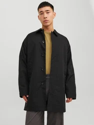 JACK & JONES Mantel Crease schwarz