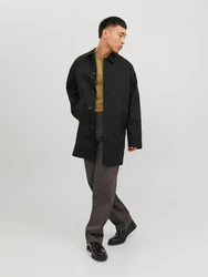 JACK & JONES Mantel Crease schwarz