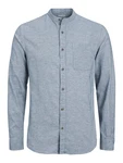 JACK & JONES Hemd JJEBand Komfort Fit Freizeithemd blaumeliert