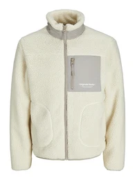Jacke 'JORVesterbro' grau / wei / offwhite