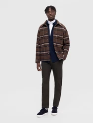 SELECTED HOMME Jacke SLHArchive creme/navy/dunkelbraun