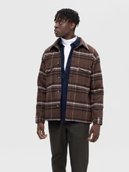 SELECTED HOMME Jacke SLHArchive creme/navy/dunkelbraun