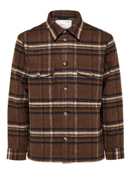 SELECTED HOMME Jacke SLHArchive creme/navy/dunkelbraun